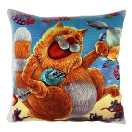 Perna decorativa, A10836, 43x43 cm, 50% Bumbac / 50% Poliester, Multicolor