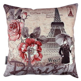 Perna decorativa, A10842, 43x43 cm, 50% Bumbac / 50% Poliester, Multicolor