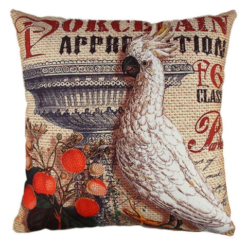 Perna decorativa, A10847, 43x43 cm, 50% Bumbac / 50% Poliester, Multicolor