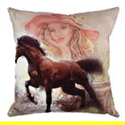 Perna decorativa, A10853, 43x43 cm, 50% Bumbac / 50% Poliester, Multicolor