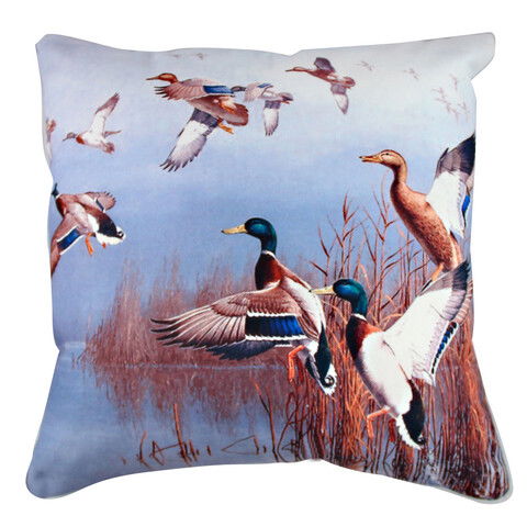 Perna decorativa, A10952, 43x43 cm, 50% Bumbac / 50% Poliester, Multicolor