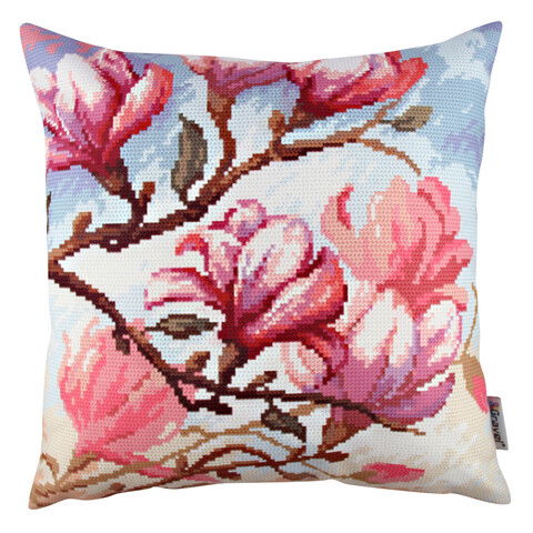 Perna decorativa, A10969, 43x43 cm, 50% Bumbac / 50% Poliester, Multicolor