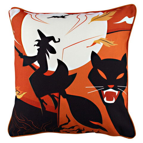 Perna decorativa, A10989, 43x43 cm, 50% Bumbac / 50% Poliester, Multicolor