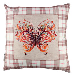 Perna decorativa, A10992, 43x43 cm, 50% Bumbac / 50% Poliester, Multicolor