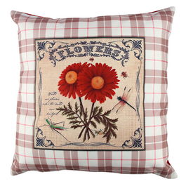Perna decorativa, A10994, 43x43 cm, 50% Bumbac / 50% Poliester, Multicolor