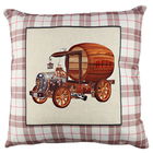 Perna decorativa, A10997, 43x43 cm, 50% Bumbac / 50% Poliester, Multicolor