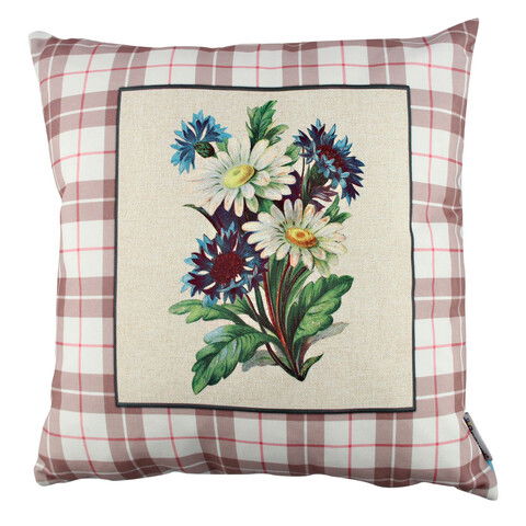 Perna decorativa, A10999, 43x43 cm, 50% Bumbac / 50% Poliester, Multicolor