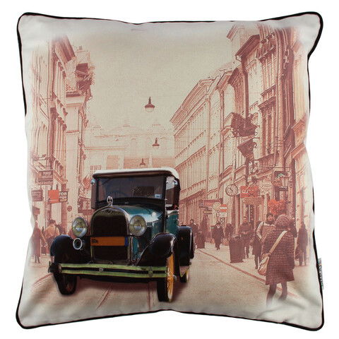 Perna decorativa, A11058, 43x43 cm, 50% Bumbac / 50% Poliester, Multicolor