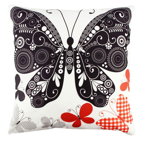 Perna decorativa, A11061, 43x43 cm, 50% Bumbac / 50% Poliester, Multicolor