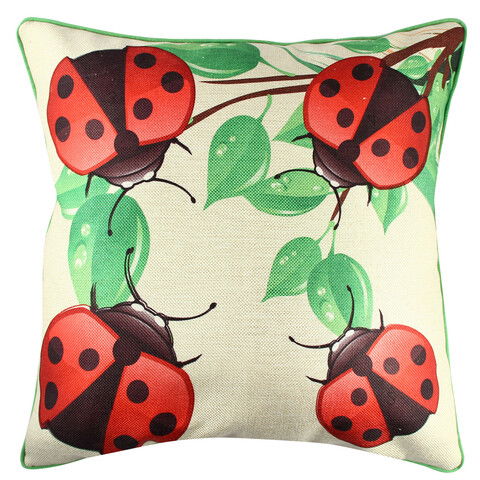 Perna decorativa, A11342, 43x43 cm, 50% Bumbac / 50% Poliester, Multicolor