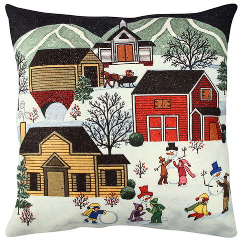 Perna decorativa, A11927, 43x43 cm, 50% Bumbac / 50% Poliester, Multicolor
