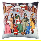 Perna decorativa, A11929, 43x43 cm, 50% Bumbac / 50% Poliester, Multicolor