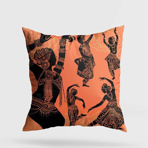 Perna decorativa, A11930, 43x43 cm, 50% Bumbac / 50% Poliester, Multicolor