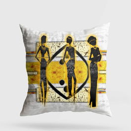 Perna decorativa, A11939, 43x43 cm, 50% Bumbac / 50% Poliester, Multicolor