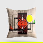 Perna decorativa, A11941, 43x43 cm, 50% Bumbac / 50% Poliester, Multicolor