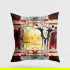 Perna decorativa, A11945, 43x43 cm, 50% Bumbac / 50% Poliester, Multicolor
