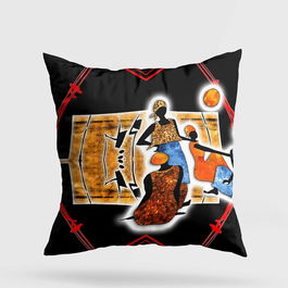 Perna decorativa, A11946, 43x43 cm, 50% Bumbac / 50% Poliester, Multicolor