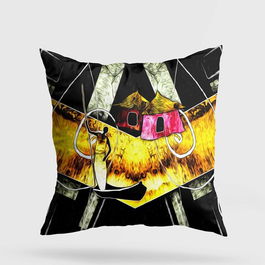 Perna decorativa, A11969, 43x43 cm, 50% Bumbac / 50% Poliester, Multicolor
