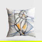 Perna decorativa, A11971, 43x43 cm, 50% Bumbac / 50% Poliester, Multicolor