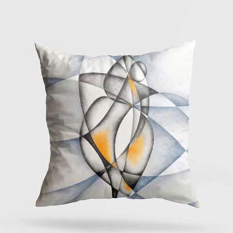 Perna decorativa, A11971, 43x43 cm, 50% Bumbac / 50% Poliester, Multicolor
