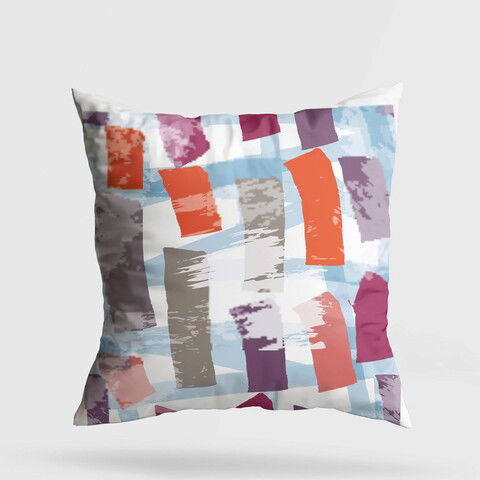 Perna decorativa, A11981, 43x43 cm, 50% Bumbac / 50% Poliester, Multicolor