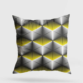 Perna decorativa, A11984, 43x43 cm, 50% Bumbac / 50% Poliester, Multicolor