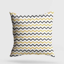 Perna decorativa, A11989, 43x43 cm, 50% Bumbac / 50% Poliester, Multicolor