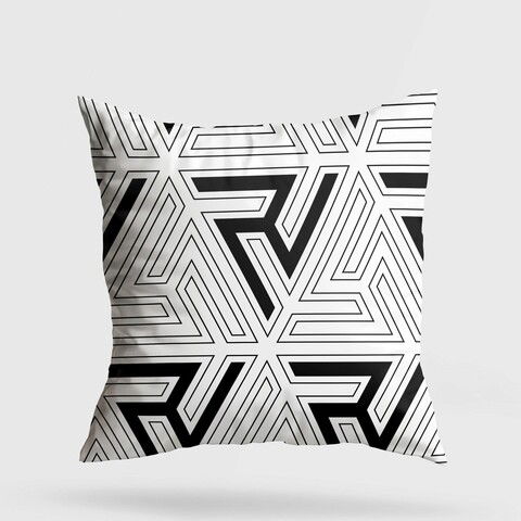 Perna decorativa, A11994, 43x43 cm, 50% Bumbac / 50% Poliester, Multicolor