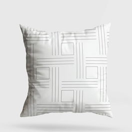 Perna decorativa, A11996, 43x43 cm, 50% Bumbac / 50% Poliester, Multicolor