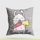 Perna decorativa, A11997, 43x43 cm, 50% Bumbac / 50% Poliester, Multicolor