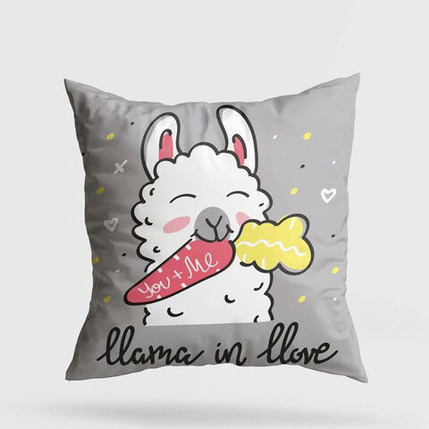 Perna decorativa, A11997, 43x43 cm, 50% Bumbac / 50% Poliester, Multicolor