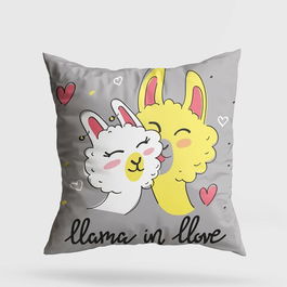 Perna decorativa, A11998, 43x43 cm, 50% Bumbac / 50% Poliester, Multicolor