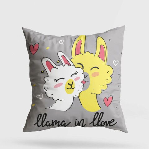 Perna decorativa, A11998, 43x43 cm, 50% Bumbac / 50% Poliester, Multicolor