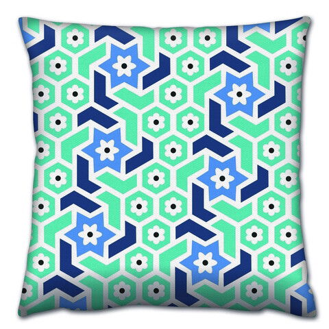Perna decorativa, A14336, 43x43 cm, 50% Bumbac / 50% Poliester, Multicolor
