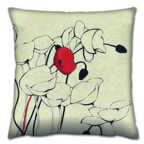 Perna decorativa, A14365, 43x43 cm, 50% Bumbac / 50% Poliester, Multicolor