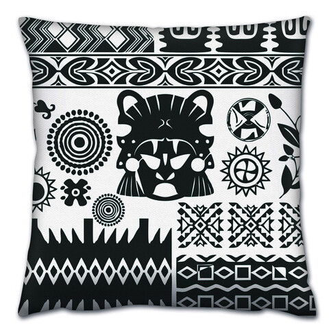 Perna decorativa, A14364, 43x43 cm, 50% Bumbac / 50% Poliester, Multicolor