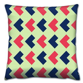 Perna decorativa, A14373, 43x43 cm, 50% Bumbac / 50% Poliester, Multicolor