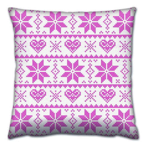 Perna decorativa, A14399, 43x43 cm, 50% Bumbac / 50% Poliester, Multicolor