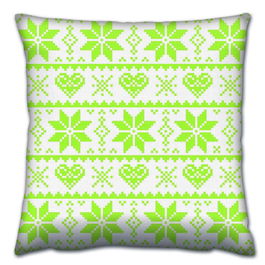 Perna decorativa, A14406, 43x43 cm, 50% Bumbac / 50% Poliester, Multicolor