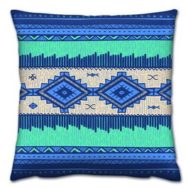 Perna decorativa, A14428, 43x43 cm, 50% Bumbac / 50% Poliester, Multicolor