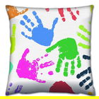 Perna decorativa, A14474, 43x43 cm, 50% Bumbac / 50% Poliester, Multicolor