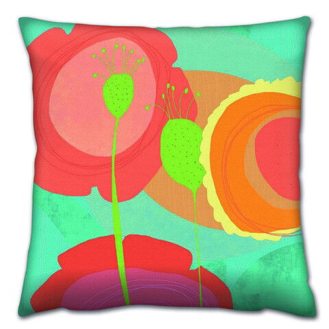 Perna decorativa, A14509, 43x43 cm, 50% Bumbac / 50% Poliester, Multicolor