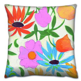 Perna decorativa, A14510, 43x43 cm, 50% Bumbac / 50% Poliester, Multicolor