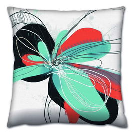 Perna decorativa, A14513, 43x43 cm, 50% Bumbac / 50% Poliester, Multicolor