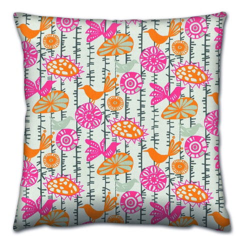 Perna decorativa, A14603, 43x43 cm, 50% Bumbac / 50% Poliester, Multicolor