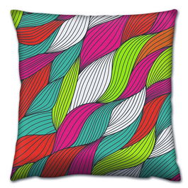 Perna decorativa, A14609, 43x43 cm, 50% Bumbac / 50% Poliester, Multicolor