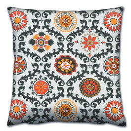 Perna decorativa, A14622, 43x43 cm, 50% Bumbac / 50% Poliester, Multicolor