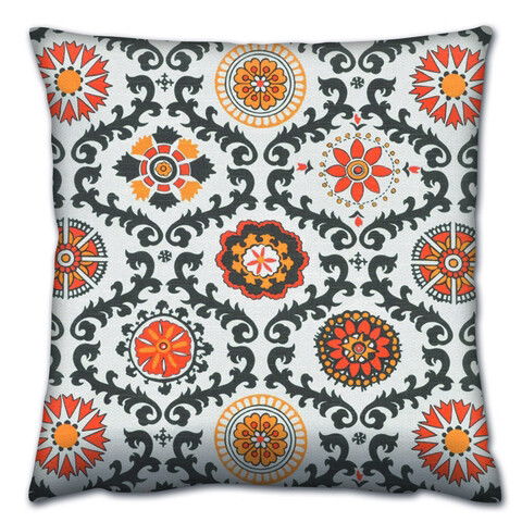 Perna decorativa, A14622, 43x43 cm, 50% Bumbac / 50% Poliester, Multicolor