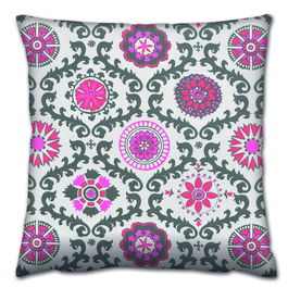 Perna decorativa, A14623, 43x43 cm, 50% Bumbac / 50% Poliester, Multicolor