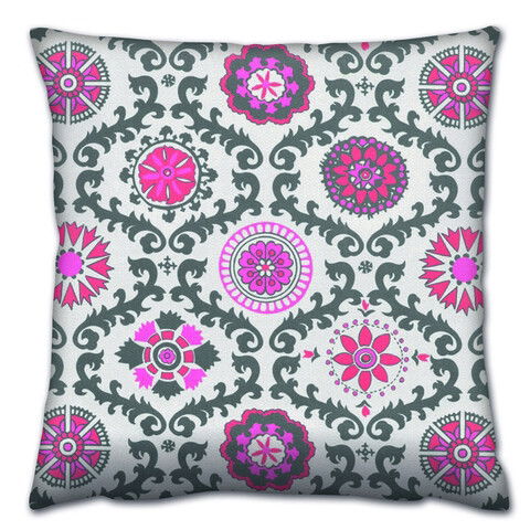 Perna decorativa, A14623, 43x43 cm, 50% Bumbac / 50% Poliester, Multicolor